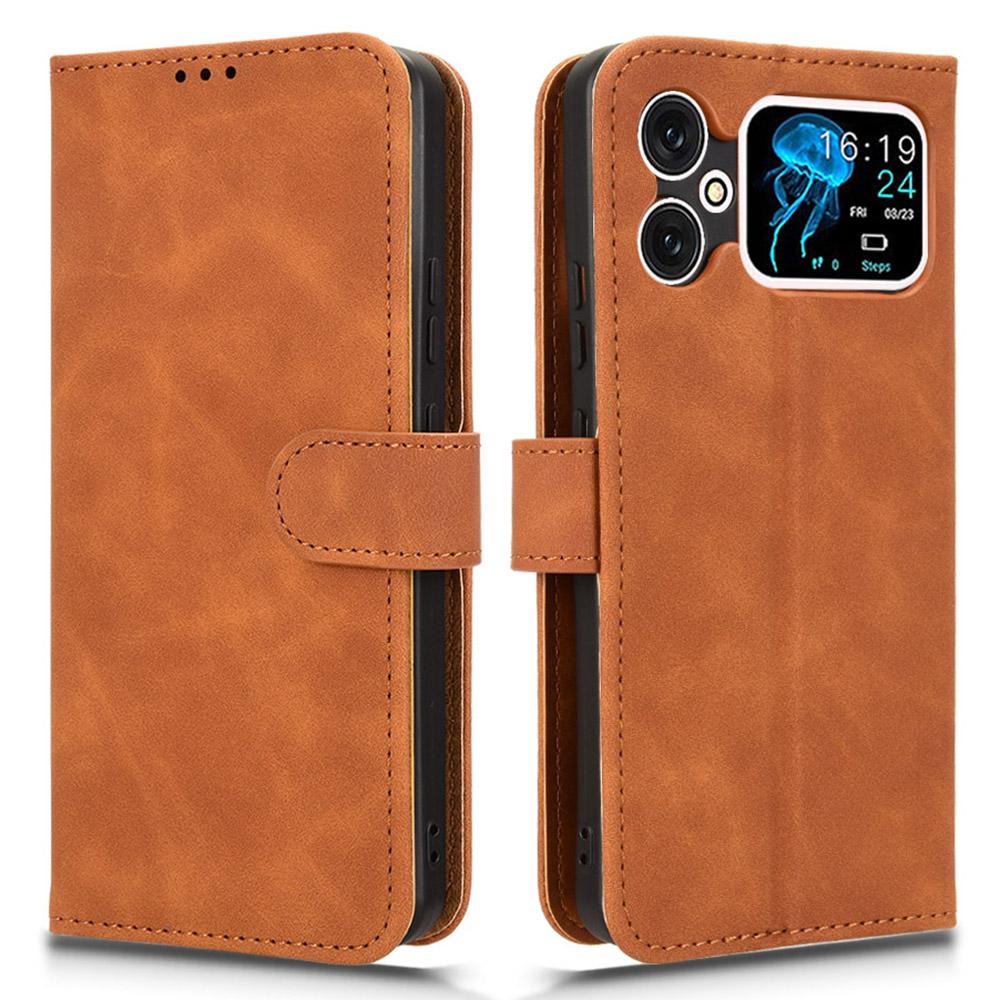 For Cubot A20 Leather Case Skin-Feel Anti-Drop Wallet Flip Phone Cover
