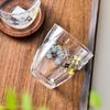OLOEY Floral Glass Cup with Lanyard