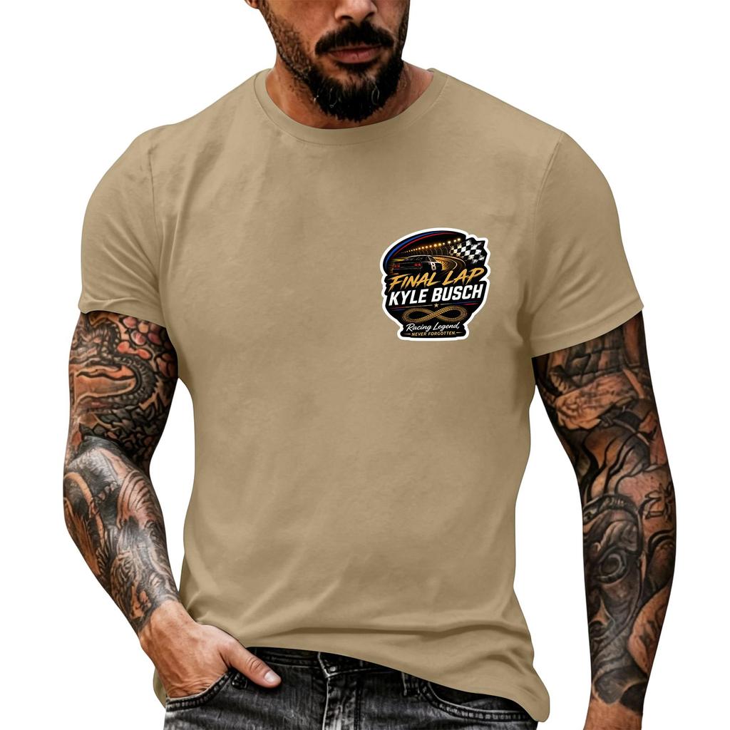 Men's Short Sleeve T Shirt Nascar Racing Inspired Graphic Tee Casual Summer Top Vintage Motorsport Enthusiast Shirt