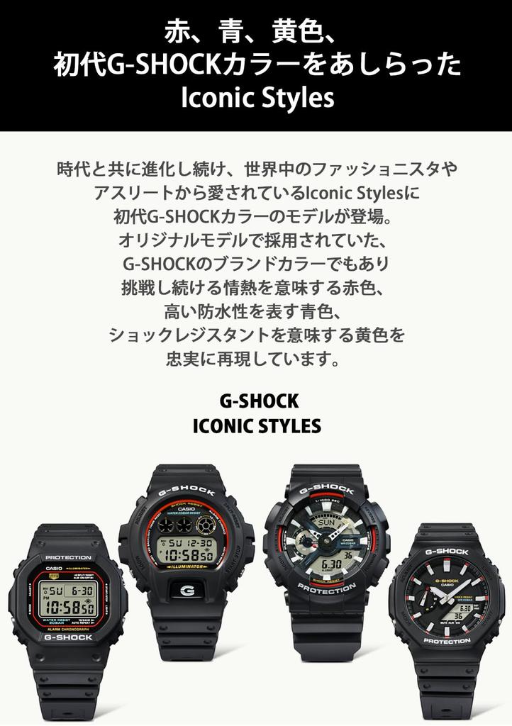 Watch Styles Black [Casio] G-Shock []Iconic DW-6900RL-1JF Men's