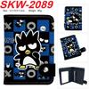 Bad Badtz-Maru Vertical Snap Wallet Cute XO All-Over Print Multi-Layer Coin Purse 1pcs