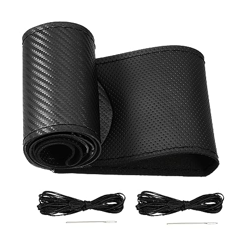 

ACROPIX Чехол на руль из микрофибры, с иглой и нитью, универсальный черный, диаметр 36-37 см, упаковка из 3 штук