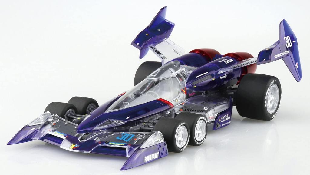 Aoshima Bunka Kyozai Cyber Formula SP Super Asurada 01 Clear Schaal Plastic Model Clear Kleur Versie. 1/24 Kit,