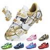 Kids Soccer Shoes FG/TF School Football Boots Boys Girls Cleats Grass Sneakers Child Outdoor Athletic Training Sports Footwear