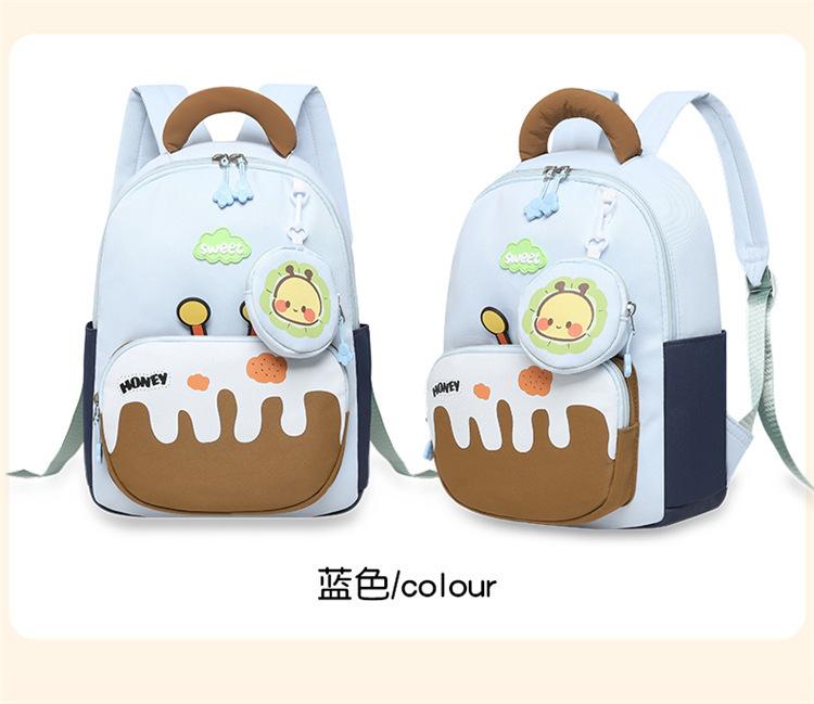 Cartoon Kids Backpack for Elementary School Students Grades 1-6, Large Capacity Lightweight School Bag, Boys Girls Bookbag