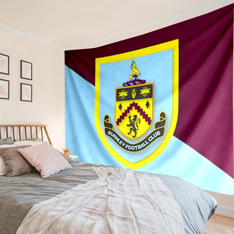 Football Club Burnley Tapestry, Unique Design Tapestry, Wall Decor for Bedroom,Livingroom, Playroom,Heartwarming Fan Holiday Gifts