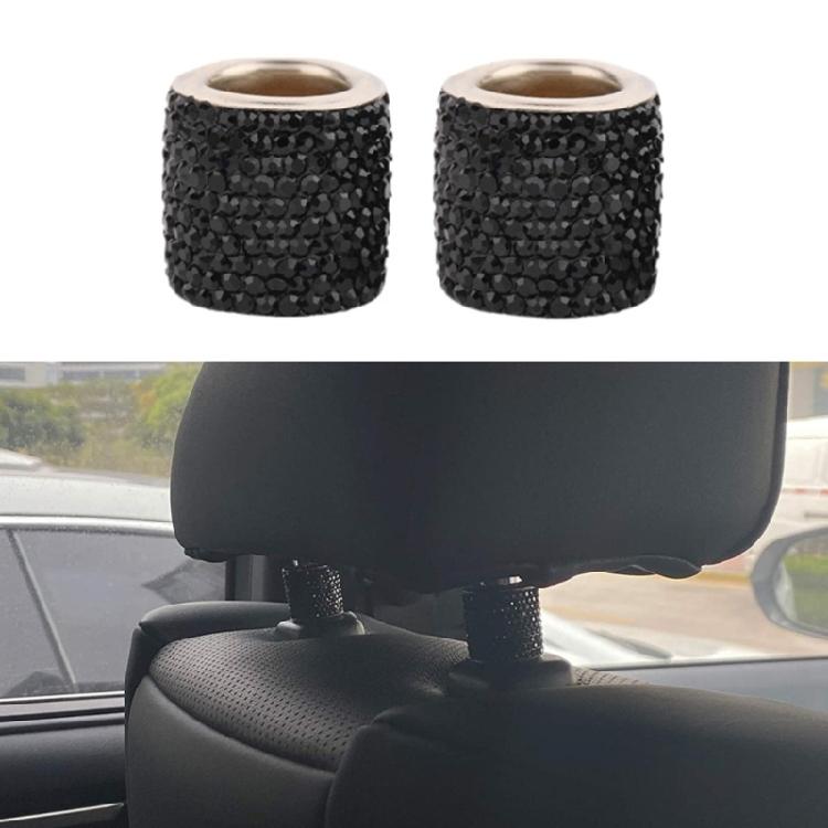 Rhinestone Car Seat Headrest Rings Collars Decors Charms Diamond-Bling for Women