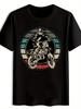 Vintage Rock Band Graphic T-shirt - Short Sleeve Crew Neck