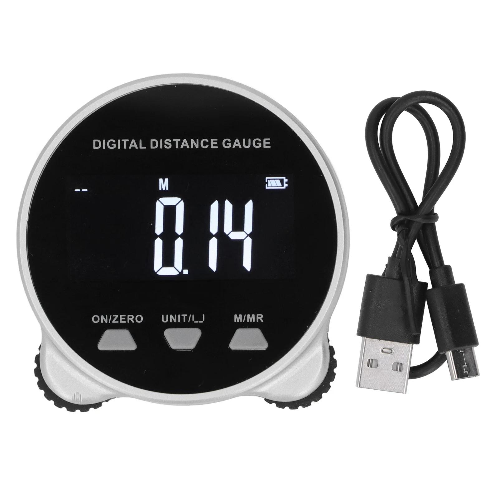 

Tape Measure Digital Display Roller Ruler 199.999m Semiconductor Microprocessor Electronic Rolling Ruler for Measurement чорний