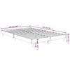 Bed Frame Black 120x190 cm Particleboard