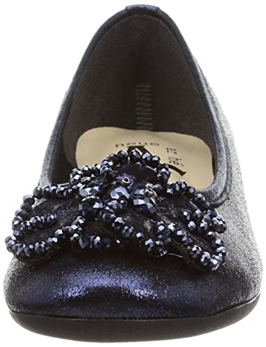 AC Women's Ballet Flats, Navy, Size 23.5 cm, 3E