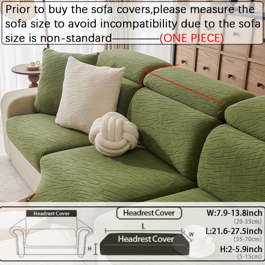 

Жакардова накидка на подушку для сидіння дивана Потовщена накидка на диван Чохол для дивана Еластична накидка на диван Домашні тварини Захист для дитячих меблів для дому headrest зелений