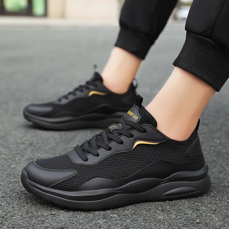 fashion New Men's Running Shoes Platform Mesh Summer Breathable Fashion Lacing Casual Hiking Shoes Comfortable Sneakers Shoes Tennis