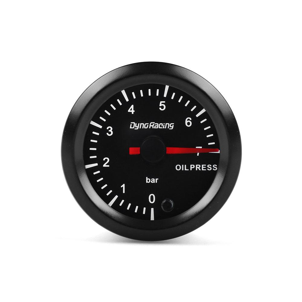 7 Colors LED Oil Pressure Gauge 2" 52mm 0-7 BAR with Sensor High Speed Motor Car Oil Press Meter