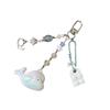 Handmade Dolphin Beaded Keychain Cuteness Acrylic Alloy Texture Suitable for Youthful Women and Fashion Enthusiasts