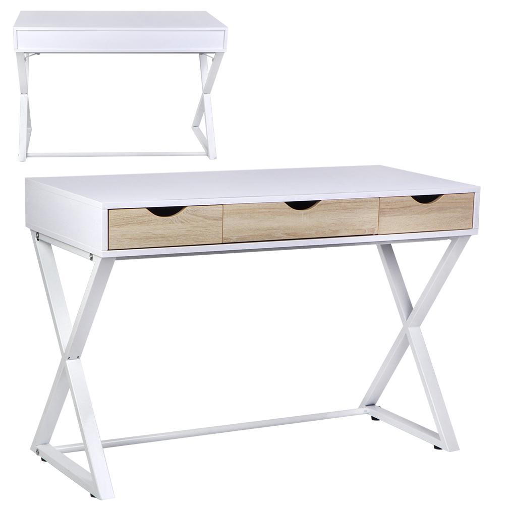 Household Computer Desk Office PC Laptop Table with 3 Drawers for Home Study Use Furniture