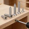 304 Stainless Steel Cross Recessed Countersunk Flat Head Tapping Screws for Wood Self-tapping Phillips Furniture Screw Fasteners