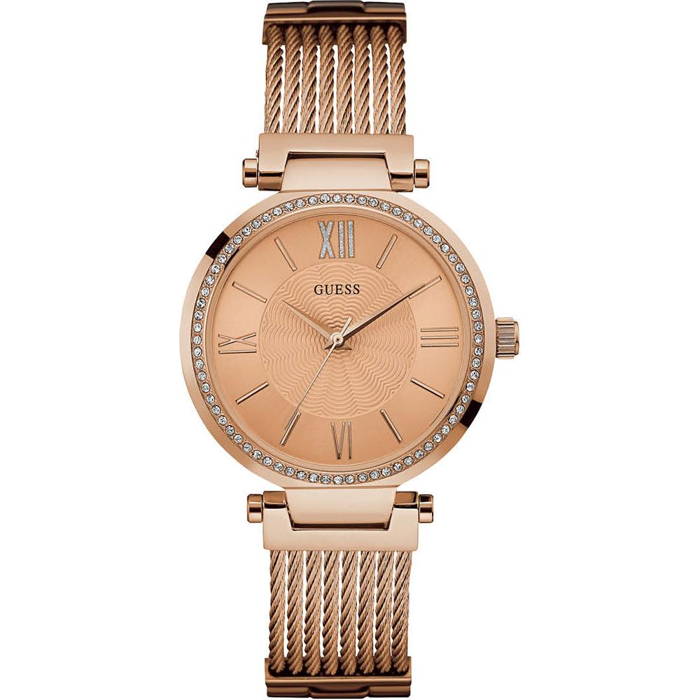 GUESS Soho Rose Gold Stainless Steel Ladies Quartz Watch W0638L4 розового золота