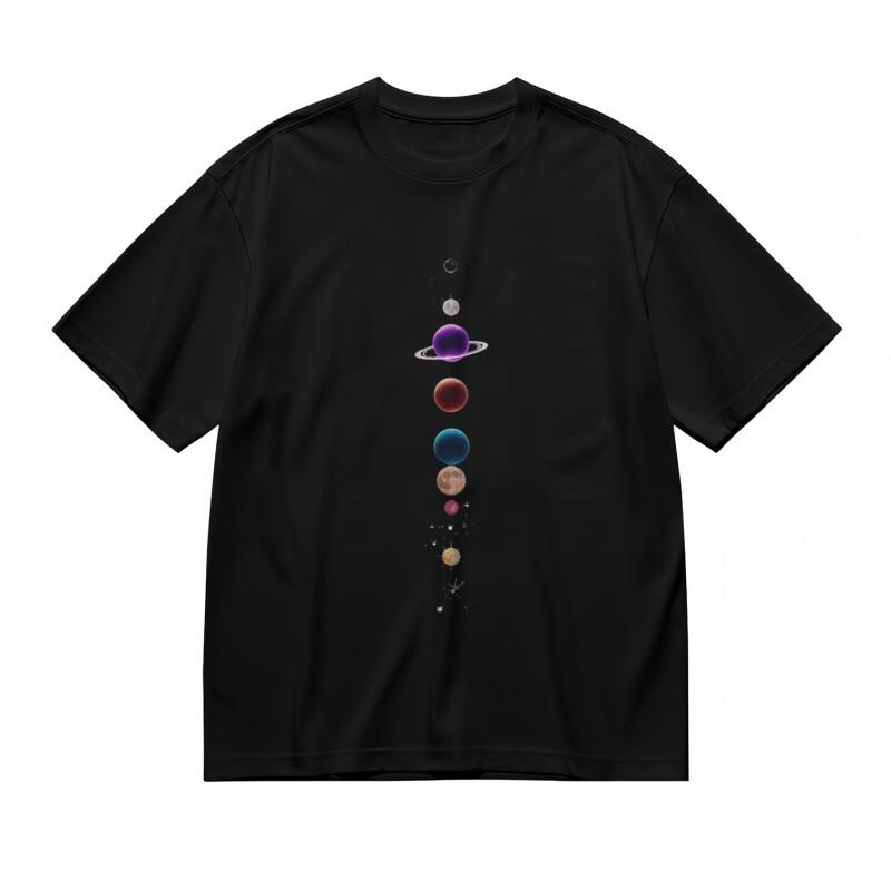 Women's Breathable All-Season Classic T-Shirt Galactic Adventure Space Print Tee