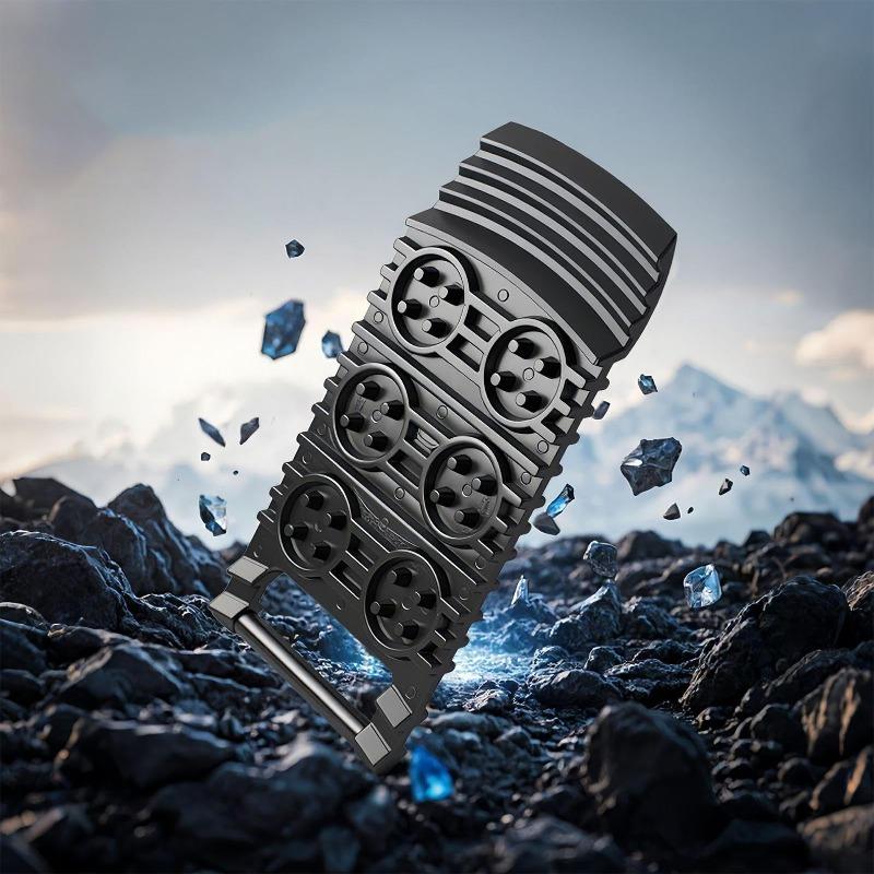 1 Stück Traktionsplatte, Tragbares Anti-Rutsch-Radgriffpolster, Verwendet zur Wiederherstellung von Traktion in Sand, Schnee und Schlamm