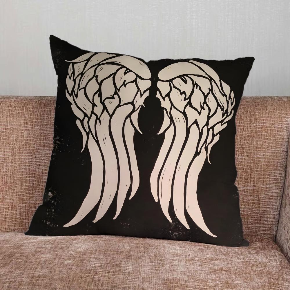 Dead D-Daryl Dixon Pillow Case For Home Bedroom Car Office Decoration Living Room Sofa Cushion Cover Suitable