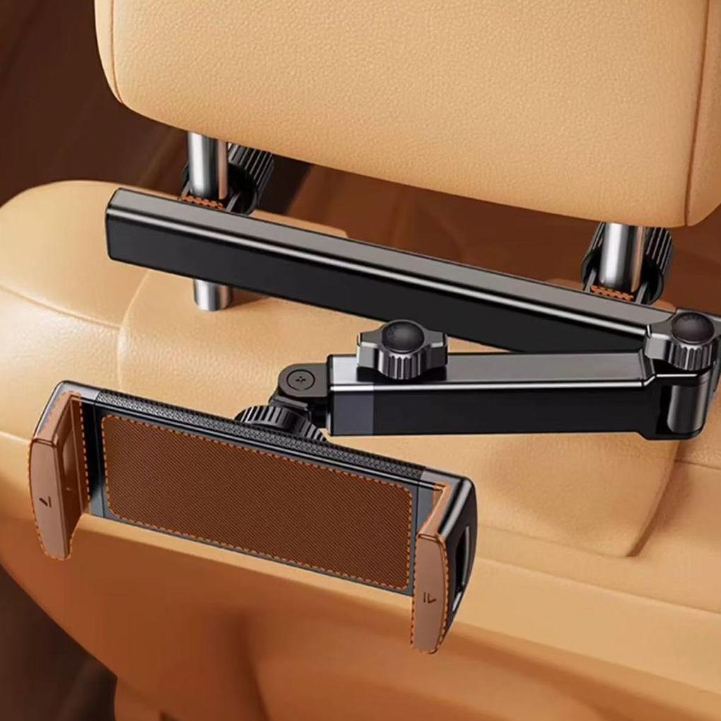 Car 360° Rotable Tablet Holder Car Rear Phone Holder Foldable Adjustable Car Headrest Extension Arm iPad Car Mount TripEssential