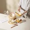 Cute Cartoon Apple & Banana Ceramic Soup Plate