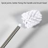 4Pcs Household Toilet Bowl Brush Soft Bristles Toilet Cleaning Brush Stainless Steel Handle Deeply Cleaning Toilet Brush