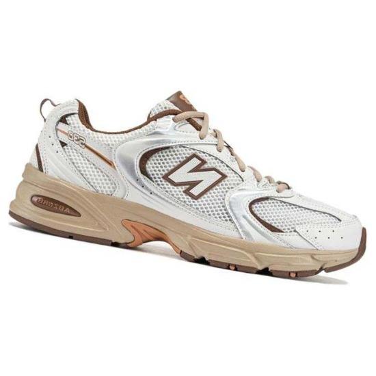 New Balance 530 Унисекс Кроссовки Молочно-белые Коричневые MR530NI
