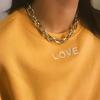 Punk Retro Wild Short Short Neck Necklace Female Simple Twist Thick Chain Personality Necklace