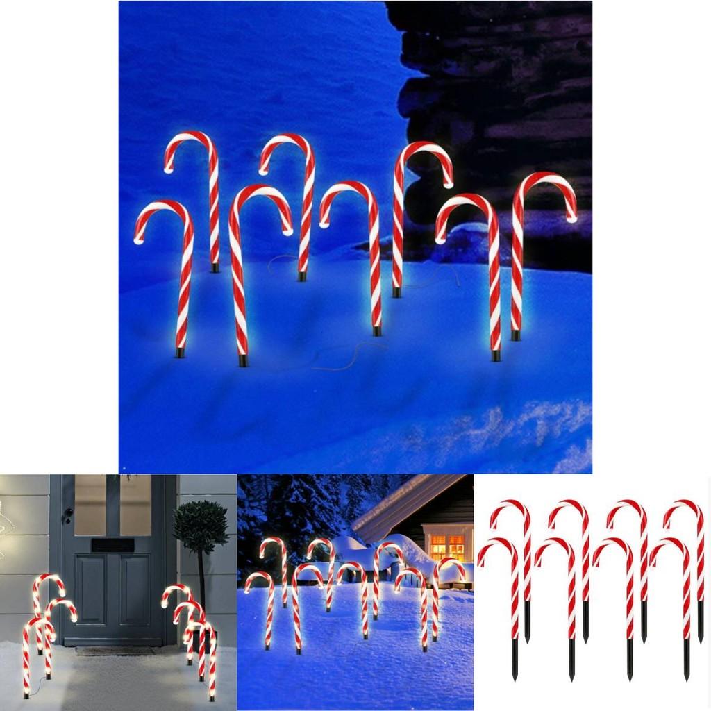 Christmas Led Candy Cane Landscape Light For Garden And Driveway Decor