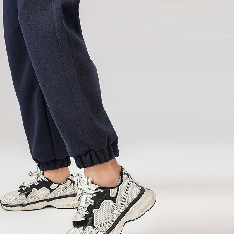 Damen Herbst Winter Lockere Lässige Bequeme Jogginghose Kordelzughose mit Taschen Bündel Fußhose