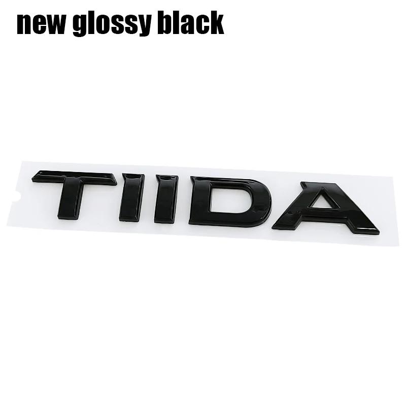 1pc 3D TIIDA ABS Car Rear Letter logo sticker Rear Bumper tail door trunk sticker car rear Emblem sticker styling Accessories