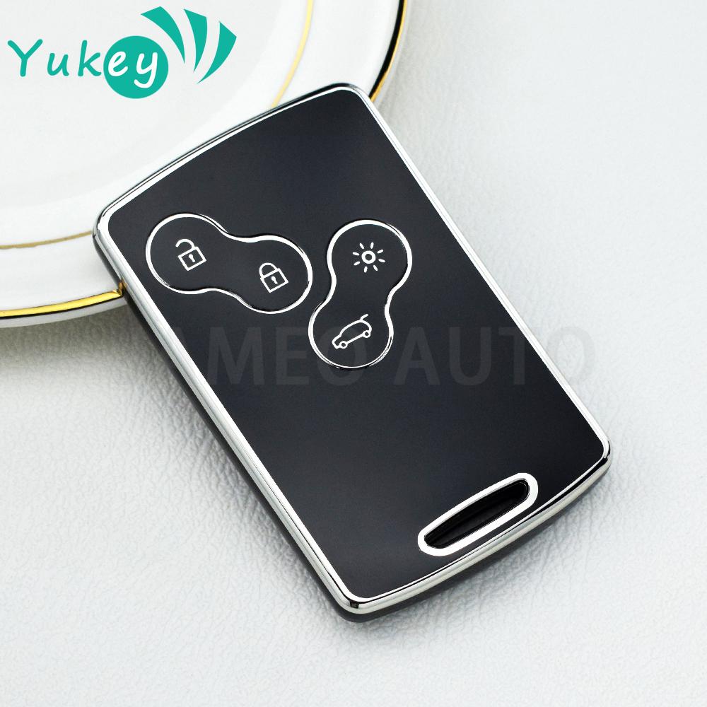 

Для Renault Laguna Megane Scenic Clio Captur Fluence Koleos Logan Duster Sandero, чехол-держатель, чехол для дистанционного ключа, брелок