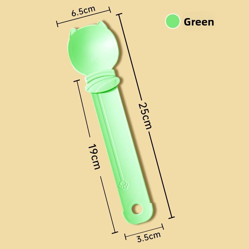 Новая ложка-кормушка для кошачьих лакомств, выдавливатель, кормушка, кошачье лакомство, для собак, кошачья кормовая ложка