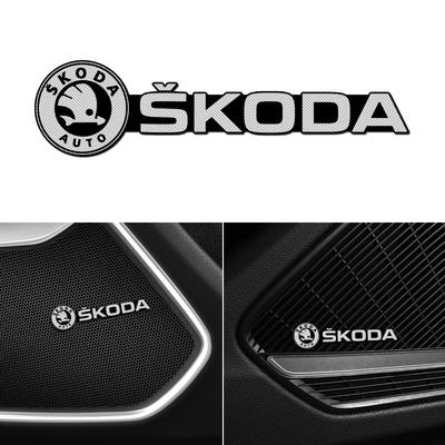 NADH5 Valve Stems & Caps Metal Emblem Auto Decor Decals Reflective For Superb Karoq YETI FABIA Octavia Kodiaq