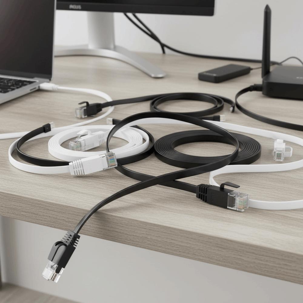 1000Mbps Support Cat6 Ethernet Cable Gigabit High Speed LAN Network Cable  Computer Internet