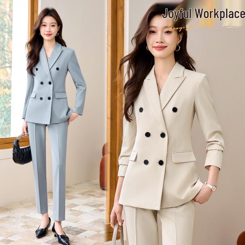 

Women s Professional Suit Set: High-End Black Formal Wear for Interviews and Office M