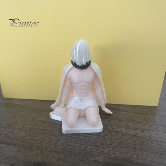 Creative Office Desk Gadgets 3D Printed Masked Hottie Ornament, Cool Mysterious Character Figurine, Stable Novelty Gifts for Gamers Base Desktop