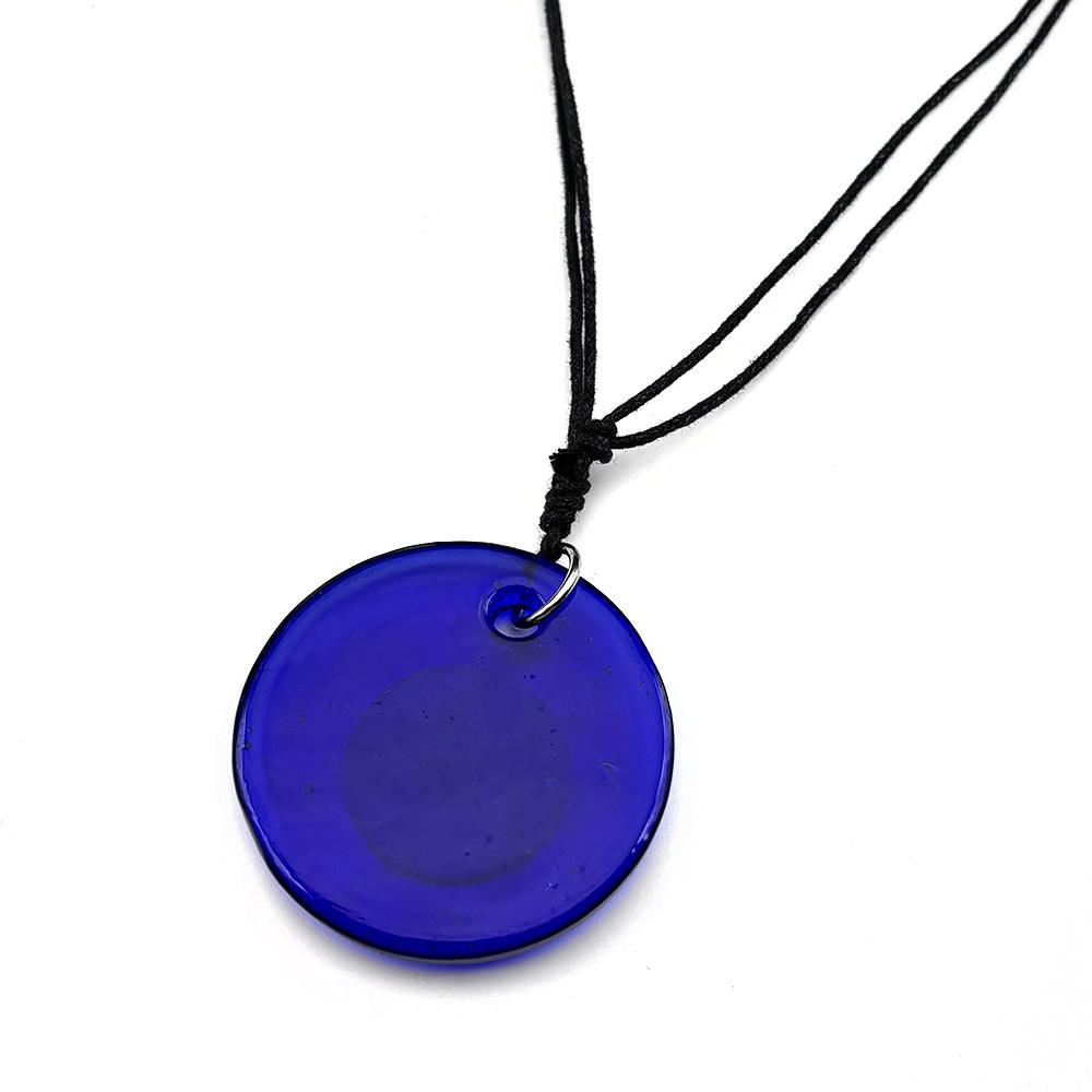 Lucky Evil Eye Fatim Hand Chain For Women Men Blue Window Glass Heart Islam Amulet Clavicle Necklace Adjustable Energy Jewelry