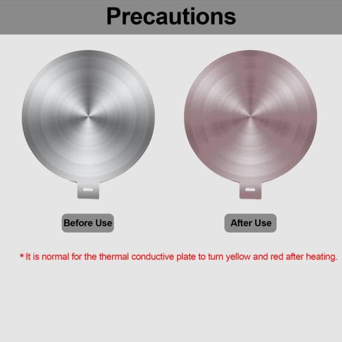 IH Heating Plate, Heat Diffuser Plate, Easy-to-Use Heat Diffuser Plate, Stainless Steel Heating Plate, Compatible with IH, Gas, Electric, and Inductio