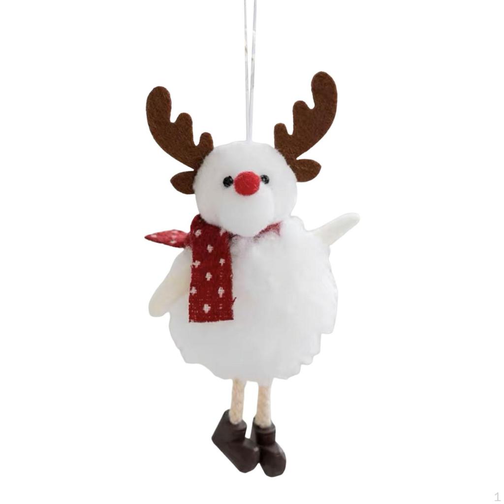 Lovely Plush Doll Pendant Christmas Tree Hanging for Office Fireplace Hallway Window