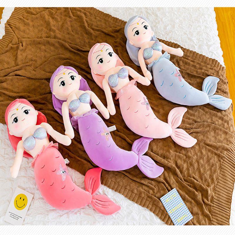 Stuff Mermaid Toy Stuffed Plush Soft Doll Cushion Girls Birthday Gifts Kids