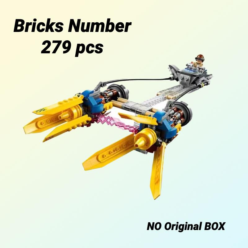 279pcs FIT 75258 Anakin's Podracer Building Blocks Assemble Model Bricks Star Battle Toys For Kid Adult Christmas Birthday Gifts