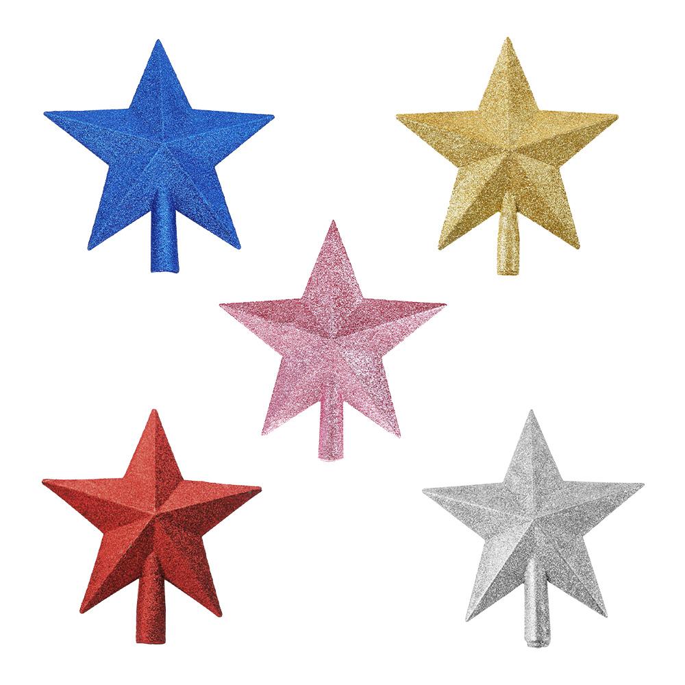 

Christmas Tree Topper Star, Xmas Tree Topper Star Glitter Christmas Tree-top Star Ornaments for Xmas Tree New Year Holiday Decor