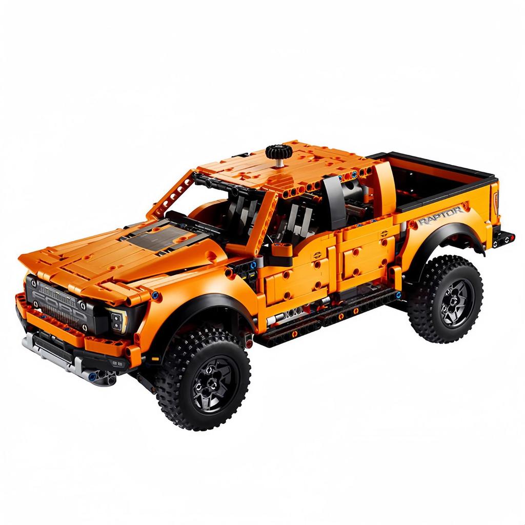 New 1300+PCS Educational Building Blocks F-150 Pickup Truck Racing MOC Technology Building Blocks Model Car Brick Toys Kids Gift
