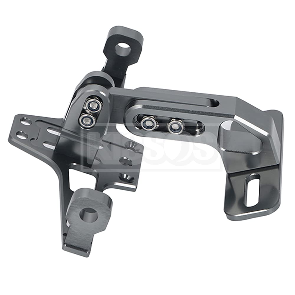 Universal Motorcycle License Plate Stay Holder with Adjustable Angle and LED Light, Custom Part (Iron)