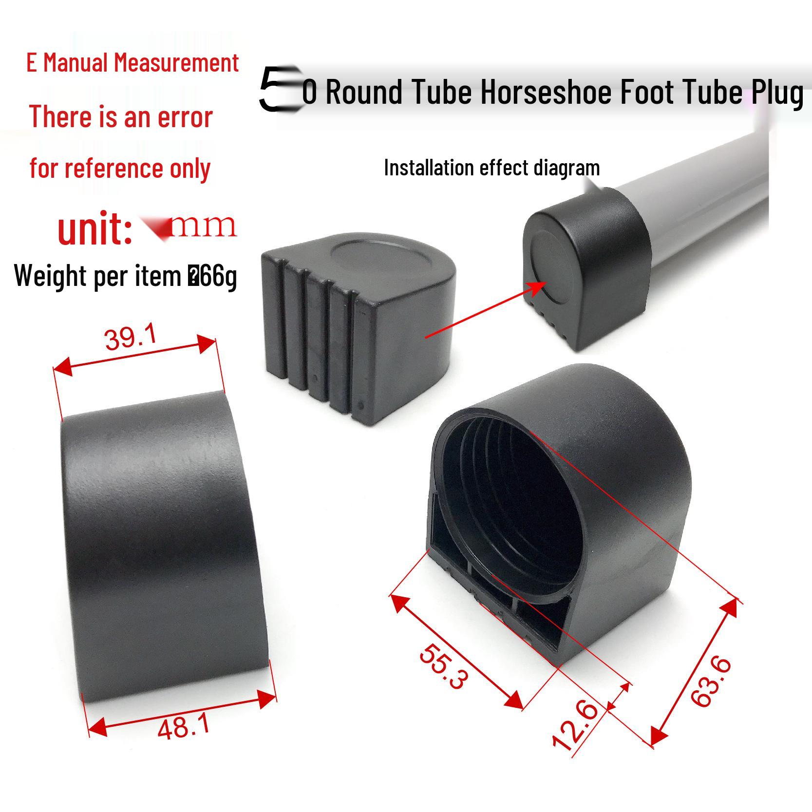 50 штук Нескользящие Мягкие Резиновые Подпятники Подковы Фитнес Оборудование Заглушки Для Ножек Plastic