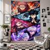 Wall TapestryJujutsu Kaisen Art Hanging Cloth Decorative Background Cover for Room Decoration