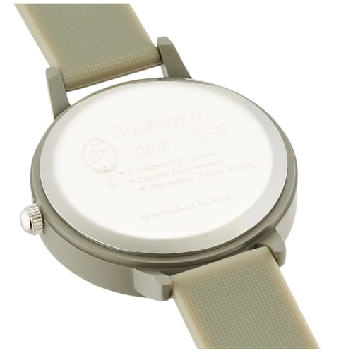 Fieldwork Women's Analog Watch with Tone and Silicone Band, Khaki, YM061-3